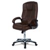 Pleash High Back Executive Chair in Brown Colour