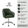 Doe Buck Colm Modern Green Leatherette Office Chair