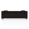 Windsor Premium 3 Seater Fabric Sofa in Deep Brown Velvet Colour