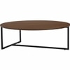 Scandinavian Turner Large Round Coffee Table Walnut Finish