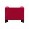 Octavia Boucle Fabric Lounge Chair in Red