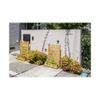 Wooden Slim Herb Planter with Divider Natural 60 cm