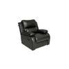 Cheer Leatherette One Seater Manual Recliner in Black Colour