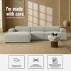 Sophisticated Wood Right Aligned 3-Seater With Upholstery Non Storage Sofa In Grey Colour