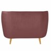 Nero Velvet 1 Seater Sofa in Pink Colour