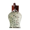 Devansh Solid Wood Electric Wall Light in Brown Colour with Multi Shade Count of 1 Light