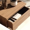 Bulle Bedside Table polished in Matte Finish with trims in Gold