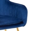 Hilsa Fabric Accent Chair in Blue Colour