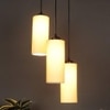Mathias Off White Fabric Cluster Hanging Light