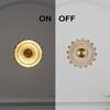 ZEN Integrated LED Brass Wall Fitting with Frosted White Glass