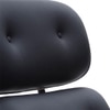 1956 Lounge Chair in Leatherette Black Colour