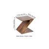 Berlin Bedside Table - Teak Finish