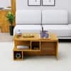 Hexa Engineered Wood Coffee Table With Storage In Giant Wood