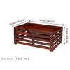 Erickson Sheesham Wood Contemporary Rectangle Coffee Table In Honey Finish