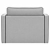 Elano Modern Premium 1 Seater Velvet Pull Out Sofa Cum Bed with Improted Mechanism In Grey Color
