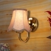 Devansh Steel Wall Mounted Lamp With Beige Jute Shade