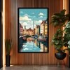 The Castle Decor Paris Skyline Wall Painting Framed Artwork 20x30 Inch