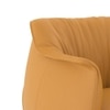 Odette Lounge Chair In Mustard Leather