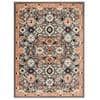 Multicolor Traditional Machine Made Polyester 4 X 6 Feet Carpet
