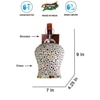Devansh Solid Wood Electric Wall Light in Brown Colour with Multi Shade Count of 1 Light
