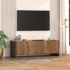 Koro Solid Wood TV Cabinet In Amber Walnut Finish