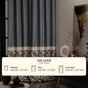 Stoa Paris Satin Long Door Curtain, 70% Blackout Curtains, Sun Protection, Set of 1, Versailles - Regal Slate