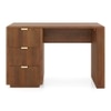 Strio Solid Wood Study Table in Amber Walnut Finish