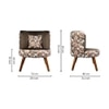 Easy Lounge Chair with Cushion in Brown Color