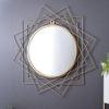 Gold-Toned Metallic Frame with Mirror