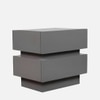 Lagere Series Bedside Table duly polished in Greyish