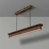 Art Deco 36 Brown Solid Wood Single Hanging Light