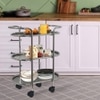 Metalsmith Metal Three Tier Serving Trolley Silver Finish