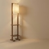 Biped Beige Jute Floor Lamp with Beige Jute Base