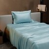 Stoa Paris Single Bedsheet with 1 Pillow Cover sheet with Dreamy Blue