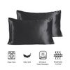 Stoa Paris Satin Pillow Covers,  Premium Plain Pillow Cover Set of 2, 68L x 45W cms - Twilight Embrace
