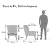 Grace Accent Chair in Caramine Cassia Color
