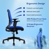 Eterna Mid Back Mesh Office Chair in Black Colour
