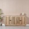 Craig Solid Mango Wood Sideboard with 4 Door in Natual Finish