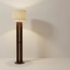 Ventus Beige Jute Floor Lamp with Beige Jute Base
