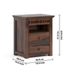 Madhavi Solid Wood Bed Side In Provincial Teak Finsh