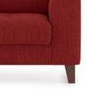 Verona Premium 3 Seater Fabric Sofa in Salsa Red Colour