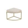 Benton Nesting Clear Glass Coffee Table Set With 4 Stools In Gold Finish