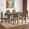 Atlas Crest Solid Wood 6 Seater Dining Table with Atlas Dining chairs Set