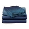 Stoa Paris Satin Bedsheets for Super King Size Bed with 2 Pillow Covers heets for Blue Teal