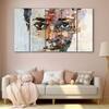 The Castle Decor Woman Abstract Wall Painting Wooden Framed 27x48 Inch (Style 2)