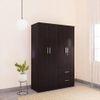 Ren 4 Door Wardrobe with External Drawers in Wenge Finish