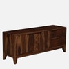 Sheesham Wood TV Unit In Provincial Teak Finish With Drawers