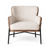 Noir Engineered Wood Lounge Chair in Multicolor Colour