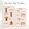 Rustic Iron Side Table in Gold Colour