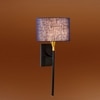 Devansh Metal Electric Wall Light in Black Colour with Blue Shade Count of 1 Light